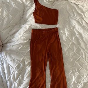 Burnt Orange Two-Piece Set